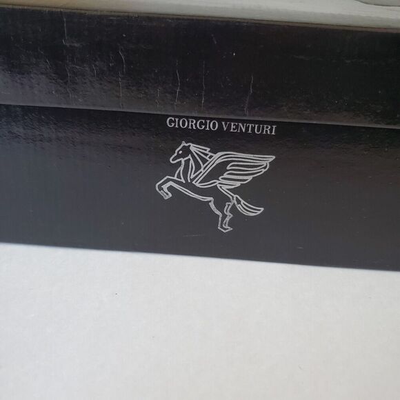 GIORGIO VENTURI‎ Black Men's Leather Cap Toe Oxford Shoes SZ 9 M Dress Payless - Picture 13 of 16